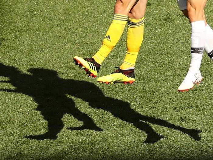 The shadow seemingly comes to life in the match between Sweden and South Korea.