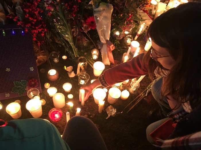 In the capital of Canberra, Prime Minister Malcolm Turnbull and Opposition Leader Bill Shorten stood with candles at a vigil at Parliament House.