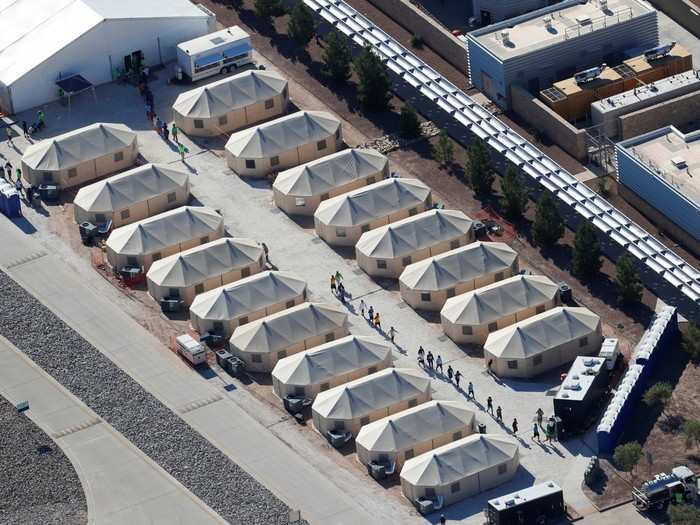 While the kids are being held in these tents, their parents are being prosecuted as criminals.