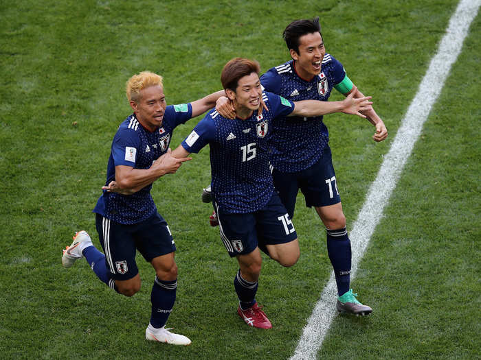 9. Japan striker Yuya Osako — 8.50.