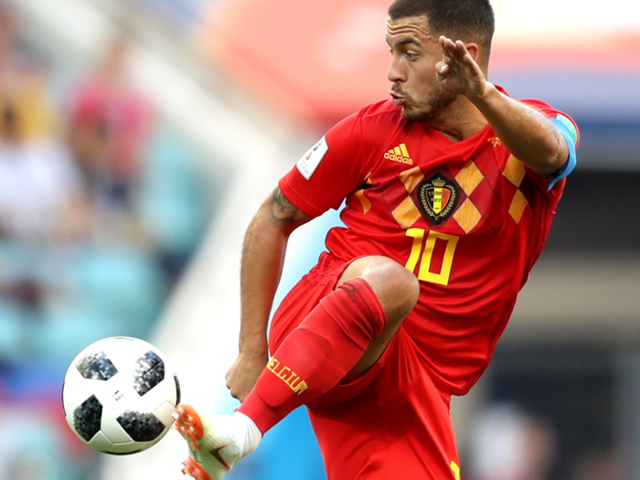 14. Belgium attacker Eden Hazard — 8.25.