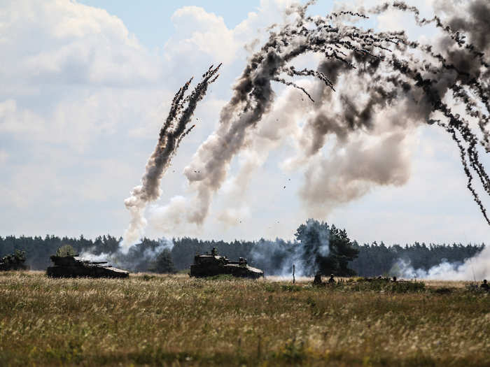 An exercise called Puma 2 was held on the last day of Saber Strike at Bemowo Piskie, in which Polish army Rak 120mm Self-Propelled Mortar Systems were fired.