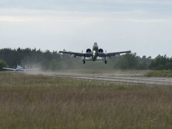 They also practiced rough or "austere" landings in Estonia.