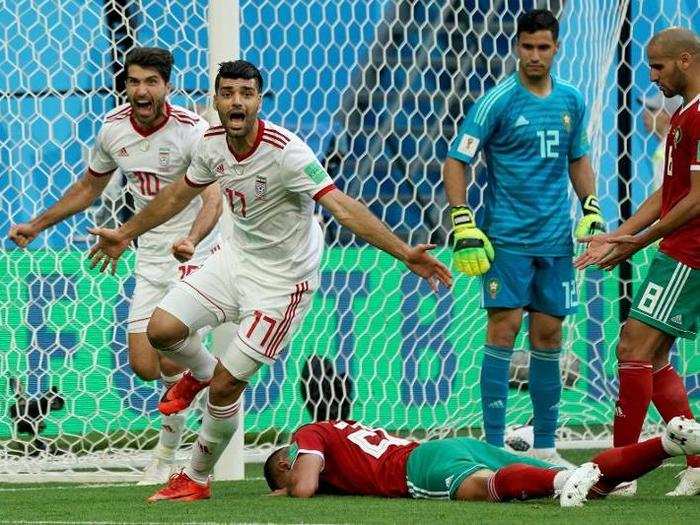 Iran celebrates as Morocco