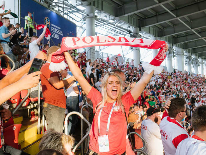 The final goal of the game came from Poland in the 85th minute. Grzegorz Krychowiak had a perfect header on a free kick. After 85 minutes of nothing good happening for Poland, the fans unleashed.