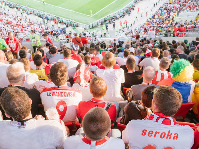 The Poland fans were deep in despair now as the minutes — and their World Cup hopes — ticked away.