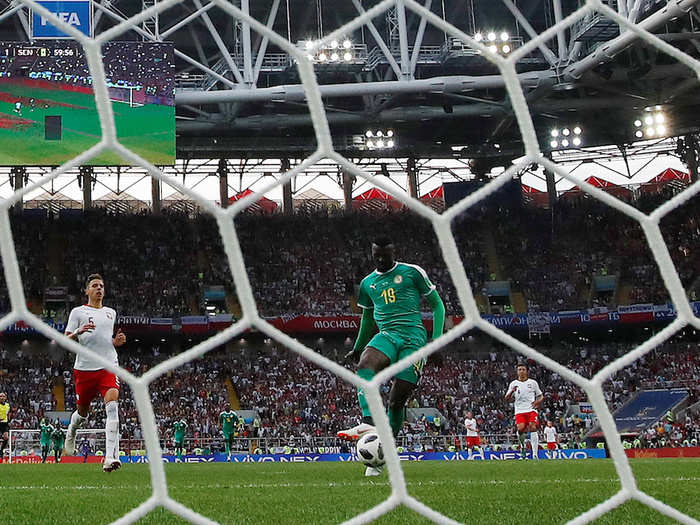 The second goal came around the 61st minute. Senegal