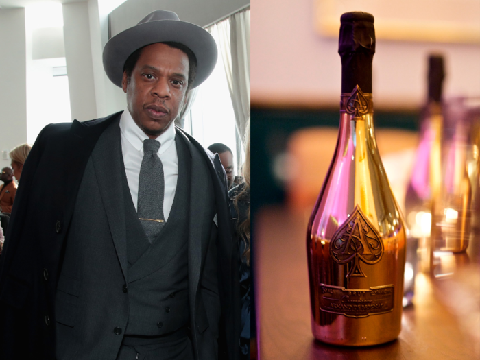 1. Jay-Z, Armand de Brignac Champagne — £225 ($296).