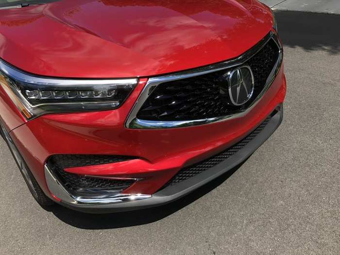 The controversial chrome beak is gone, and the Acura badge has gotten quite large.