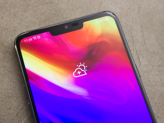 2. The LG G7 has a notch, which is actually a good thing on Android smartphones.