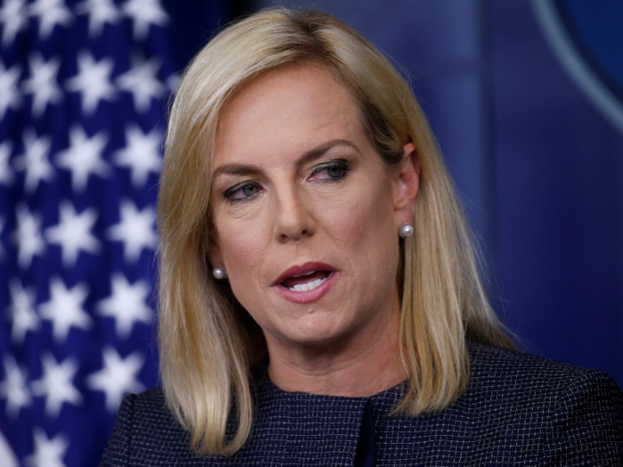 Nielsen also said her department would "not apologize doing for our job," adding, "This administration has a simple message: If you cross the border illegally, we will prosecute you."