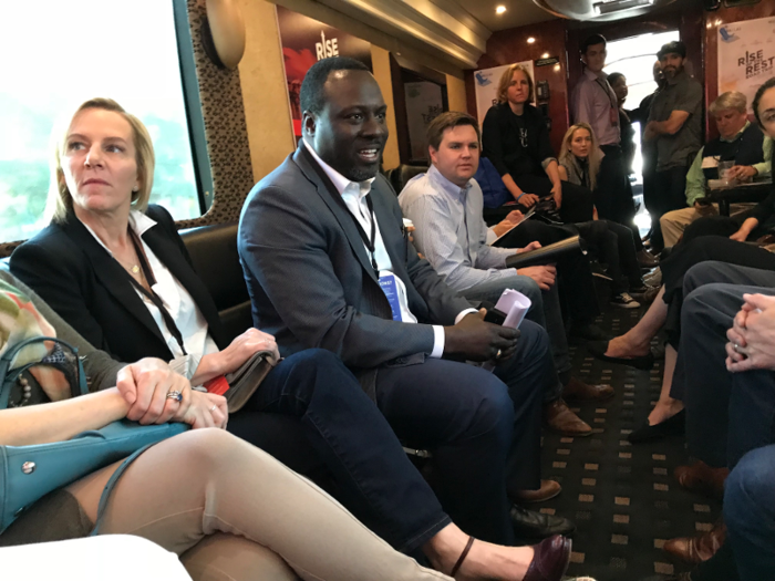 Back on the bus, everyone tried to make the most of the short journeys between stops to discuss investing and partnership possibilities. I discovered later that in just the two days of the tour I joined, several upcoming collaborations were born. "Once you