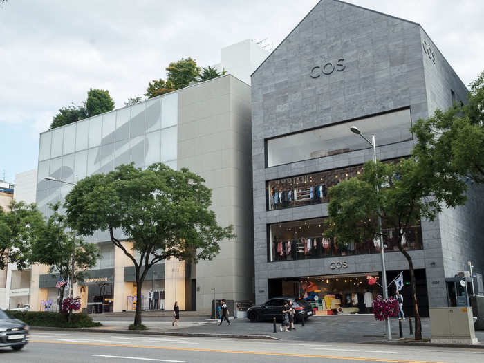 It would be hard to name a high-end brand that is not on Cheongdam Fashion Street.