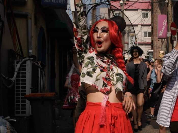 In May, Seoul hosted its first-ever drag queen parade, which activists have hailed as "a huge milestone." Dozens attended.