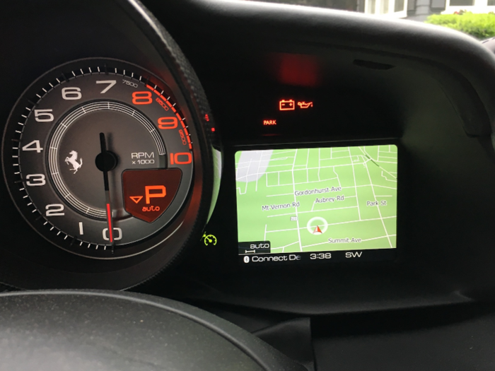 The right screen serves as the infotainment screen.