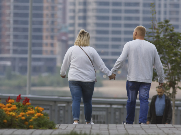 But married people — especially men — are more likely to be overweight and obese. Both men and women are less likely to get enough exercise after marriage.