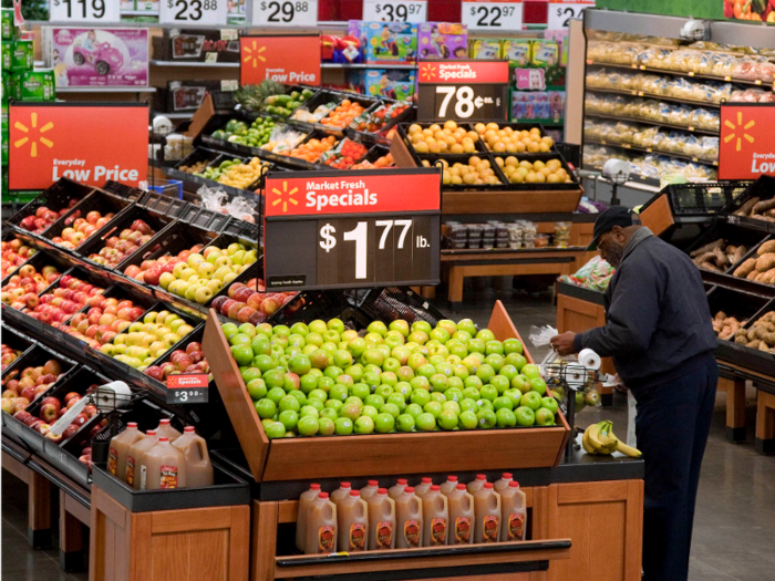 Eating produce in the store