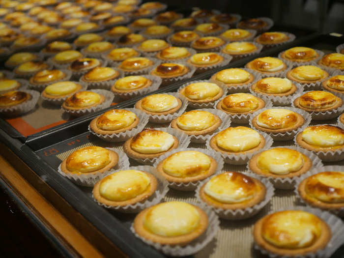 There was a limited-edition chocolate version of the cheese tart when Bake opened up in May. Now, though, you can only get the original recipe — and a strawberry flavor will be added to the menu in mid July, my cashier told me.