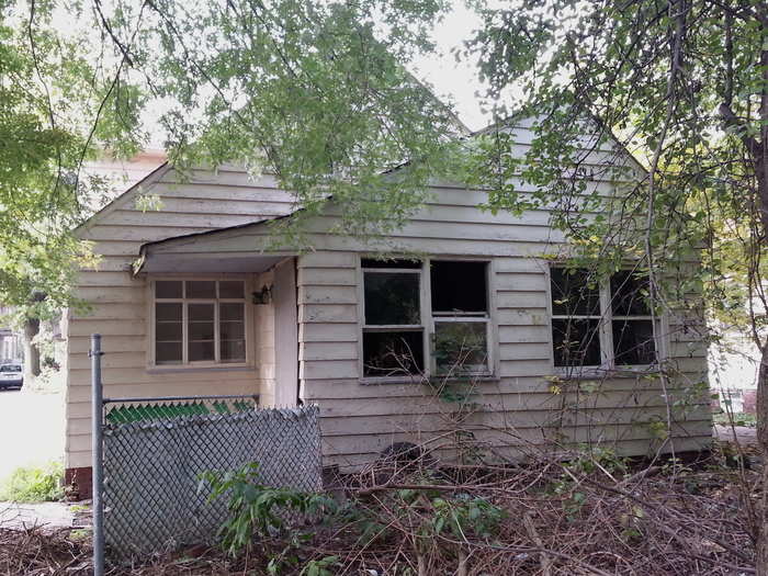 The home at 3651 East 63rd Street had laid abandoned for about a decade. Another vacant property next door was demolished.