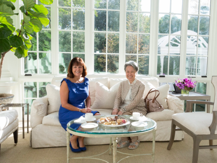 Karen also met with Ho Ching, the wife of Singapore