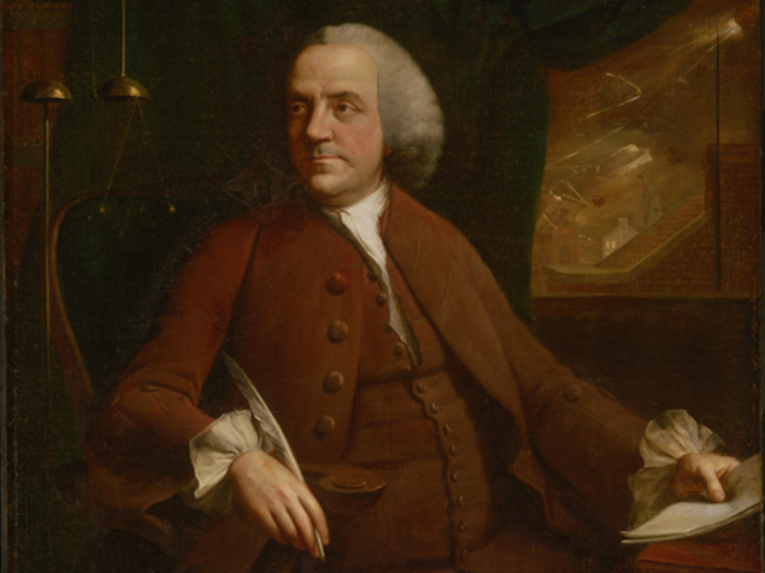 John Adams wrote that Franklin "believed in the benefits of fresh air at night" — contrary to popular opinion at the time, which lambasted night air as unhealthy — and slept with the window open. Adams learned this the hard way. He and Franklin had to share a bed in September 1776 while traveling together.