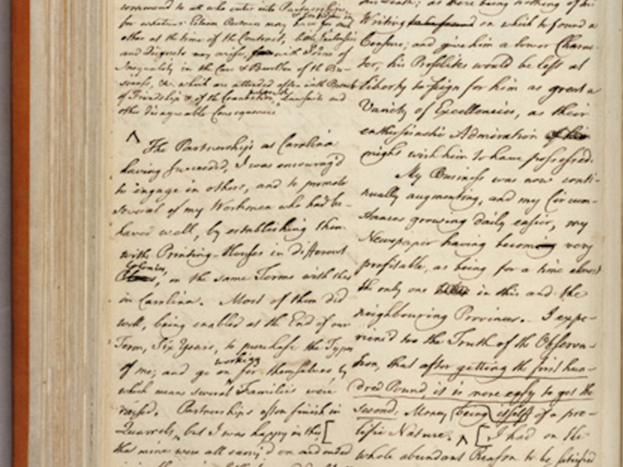 Every week, Franklin would pick a different virtue to focus on and note his failings on a special chart. In his autobiography, he wrote, "I was surprised to find myself so much fuller of faults than I had imagined; but I had the satisfaction of seeing them diminish."