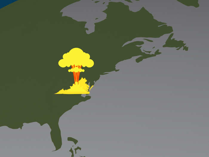 It could destroy an area the size of the US state of Virginia.