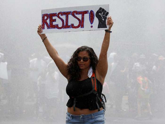 The rally was livestreamed over Facebook as activists, faith leaders, and celebrities took the stage to urge the crowd to act against the policy.