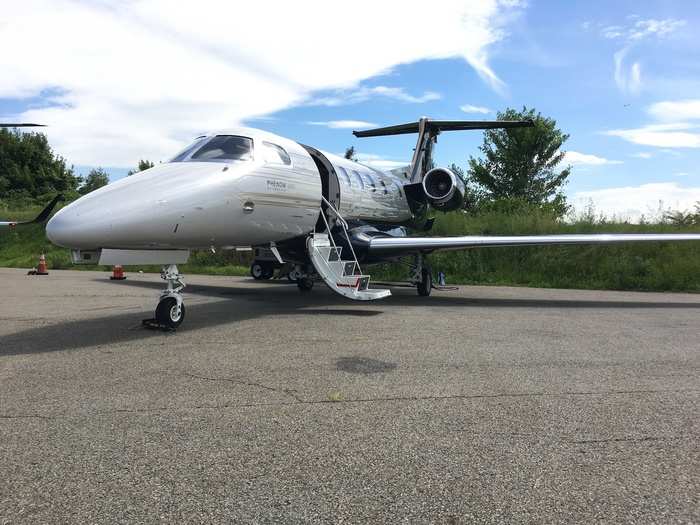 According to Embraer, the Phenom 300E can cruise at speeds as high as 521 mph with a range of more than 2,200 miles.