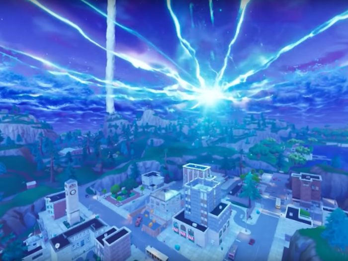 Another rift opened up across the map shortly after, spitting the rocket back into the sky at a new angle.