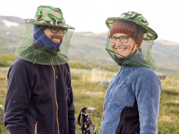 MAINE: Mosquito head nets