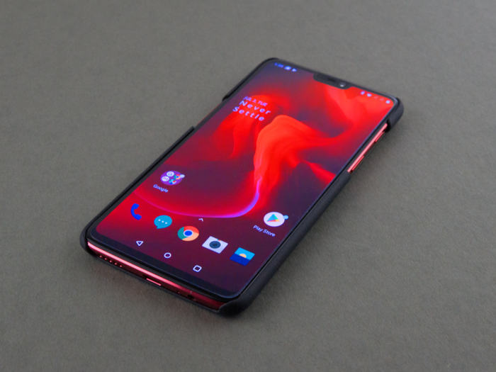 The red is still visible with OnePlus