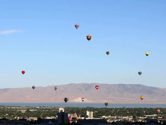 Hot air balloons were launched at sunrise to kick off the Provo Freedom Festival Parade in Provo, Utah.