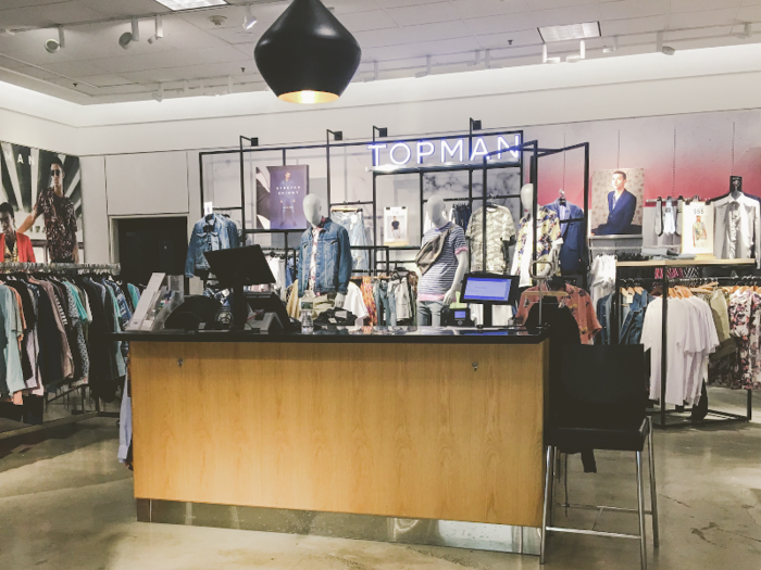 There was also a Topman shop within Nordstrom, which sold more casual clothes.