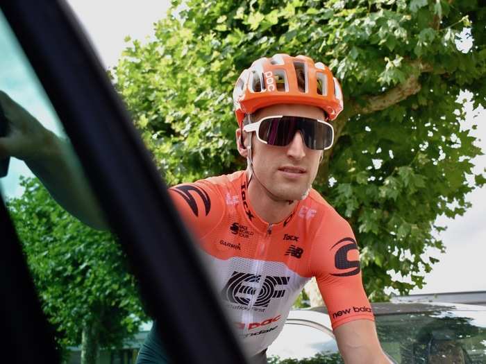 The most recognizable American rider in the Tour de France today is Taylor Phinney, self-described chief vibration officer. "I have to keep the vibes up, make sure the frequencies are calibrated."