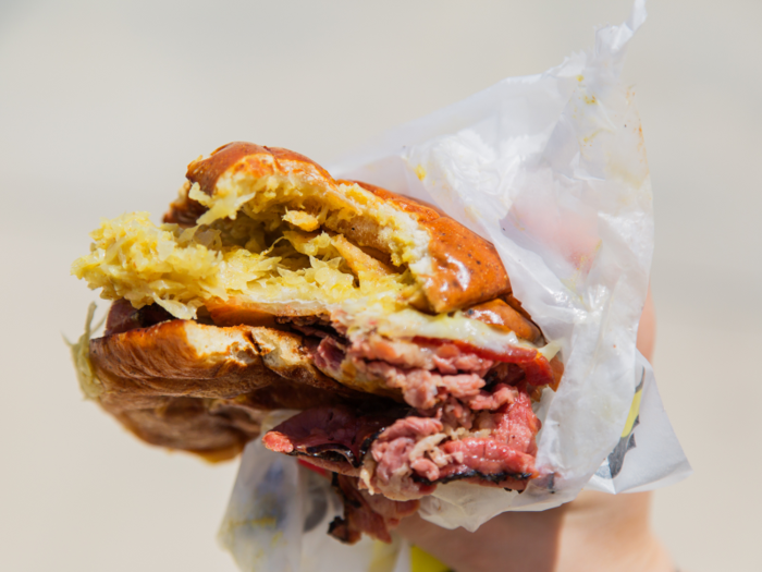 On a more decadent note is the pastrami Reuben, a Buc-ee