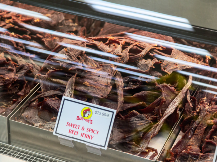 There is not only an entire jerky bar, but a deli, a fudge station, and a hot-food kiosk.