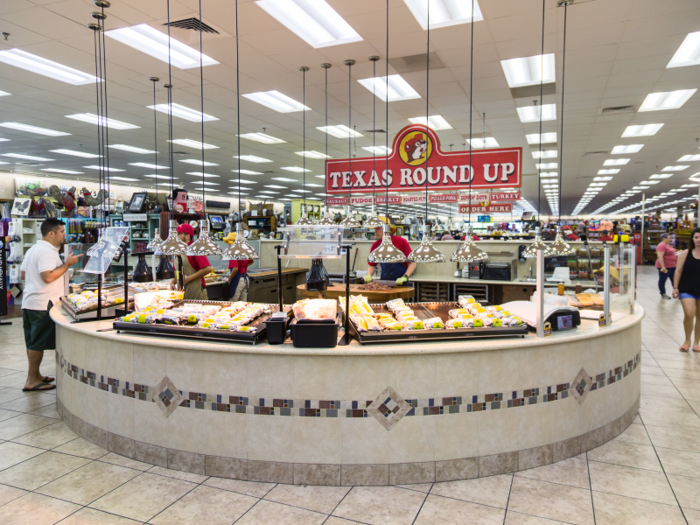 Walking into Buc-ee