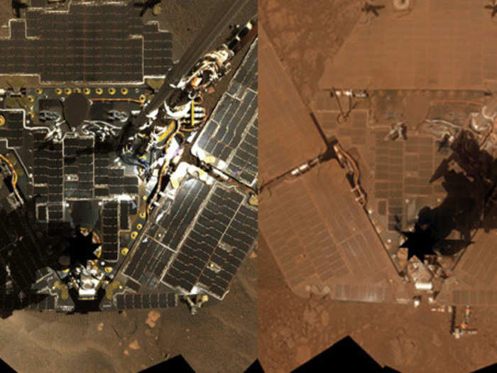 Between the dust storms and cold, dark winters, Mars is a tough place to be a solar-powered machine. By 2014, Opportunity