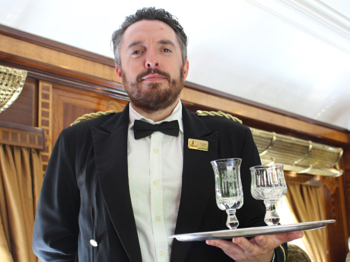 Our head steward was Thomas, who represents the third generation of his family to work on the train. His dad Michael, who was also working with him that day, has been working on the Belmond British Pullman for 44 years. At one point, 3 generations of their family were working on the train at the same time.