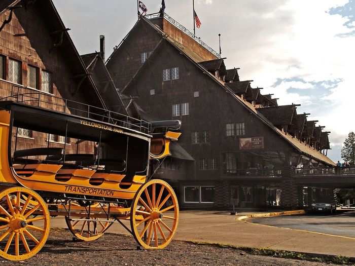 Wyoming — Old Faithful Inn at Yellowstone National Park