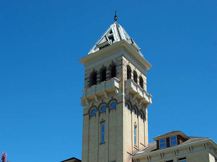 Utah — The Old Main Building at Utah State University in Logan