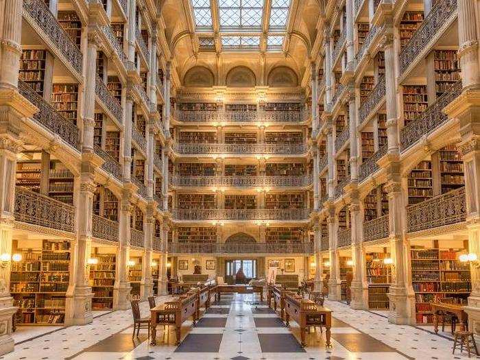 Maryland — The George Peabody Library in Baltimore