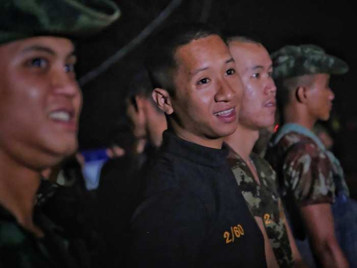 The next two boys emerged from the cave at around 7:40 p.m. local time.