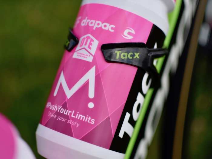 Tacx has been a team sponsor for water bottles and cages for the past few years.