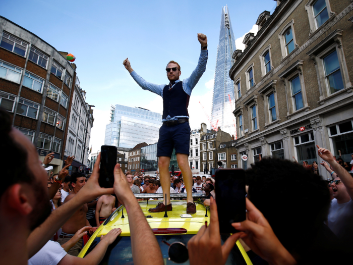 Many fans have started dressing up as the England manager, Gareth Southgate. So popular are his iconic waistcoats that Marks & Spencer has reported a 35% rise in waistcoat sales.