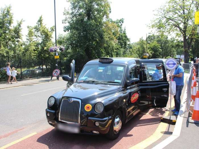 Just outside the station there is a black cab taxi service that can shuttle fans to the Wimbledon gates, at a cost of £2.50 ($3.31) for a single trip. Not bad, to be fair.