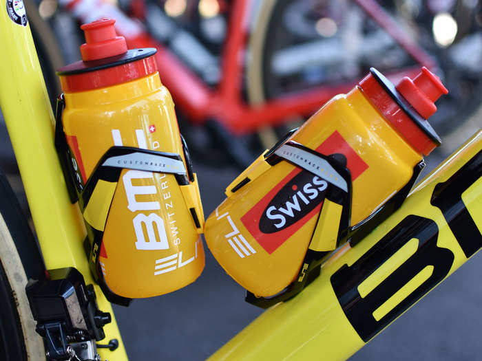 BMC uses Elite Custom Race Plus water-bottle cages.