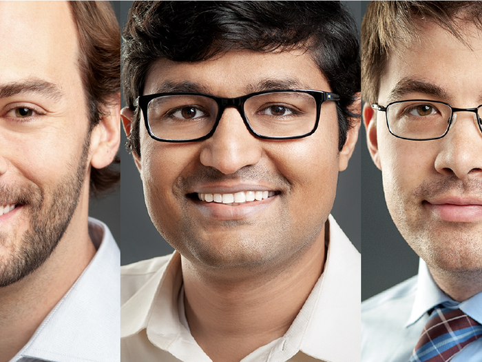 Brent Newhouse, 33; Mudit Garg, 34; and Ian Christopher, 30, are using artificial intelligence to replace the boring, logistical parts of the hospital so doctors and nurses can focus on caring for patients.