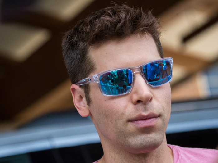 Y Combinator president Sam Altman arrives at the Sun Valley Resort.